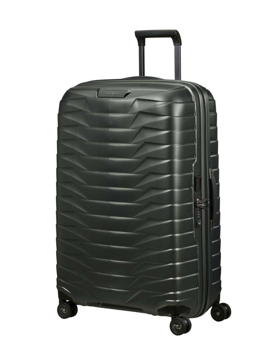 Mala de viagem grande Proxis 75cm 4 rodas verde mate 98L Verde-1