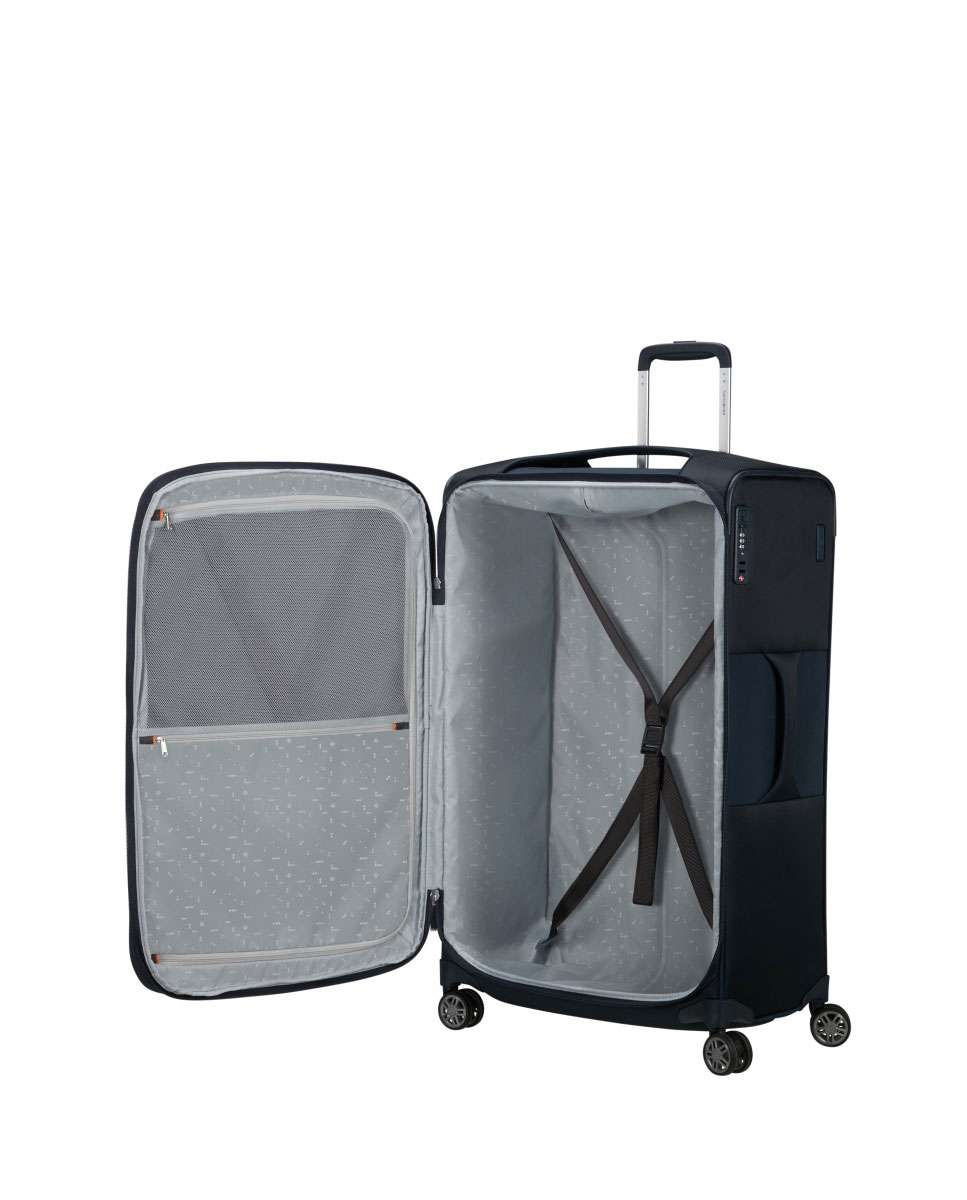 Mala de Viagem Grande Re-Lite 78cm 4 Rodas Expansível Azul Noite 115L Azul-2