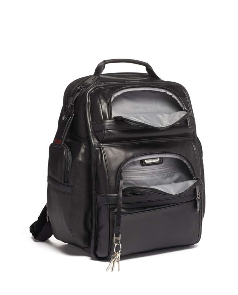 Mochila para Portátil 15" em Pele Alpha preto Preto-3