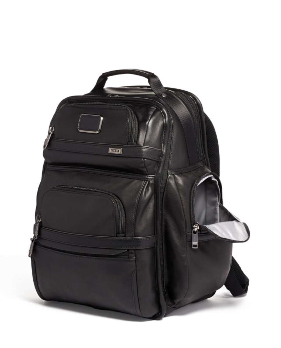 Mochila para Portátil 15" em Pele Alpha preto Preto-4