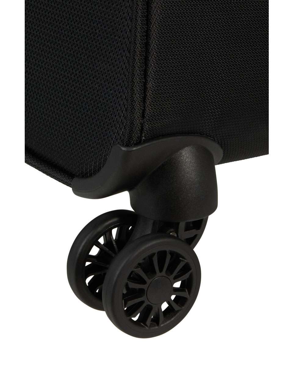 Mala de viagem média Summerride 69cm com 4 rodas expansível preto 70L Preto-4