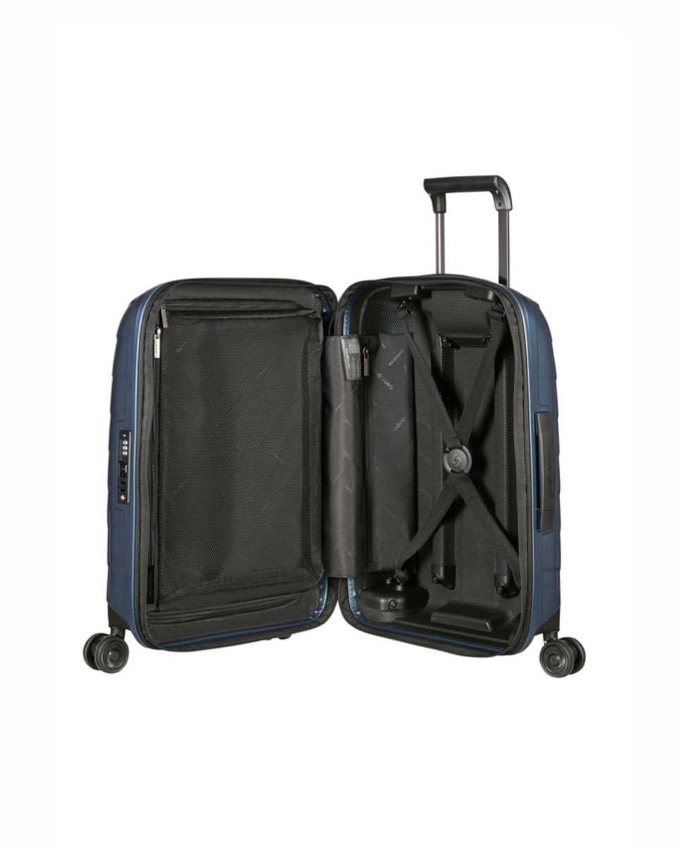 Mala de cabine Attrix 55cm 4 rodas expansível azul 38L Azul-2