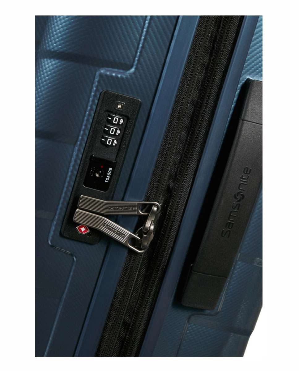 Mala de cabine Attrix 55cm 4 rodas expansível azul 38L Azul-3