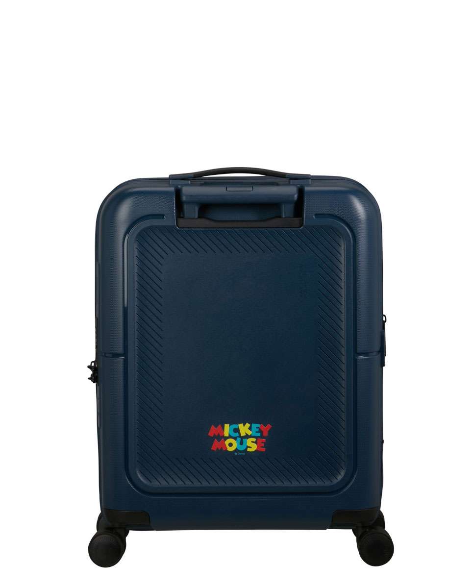 Mala de cabine Dashpop Disney 55cm com 4 rodas expansível mickey pop letras 41L Azul-4