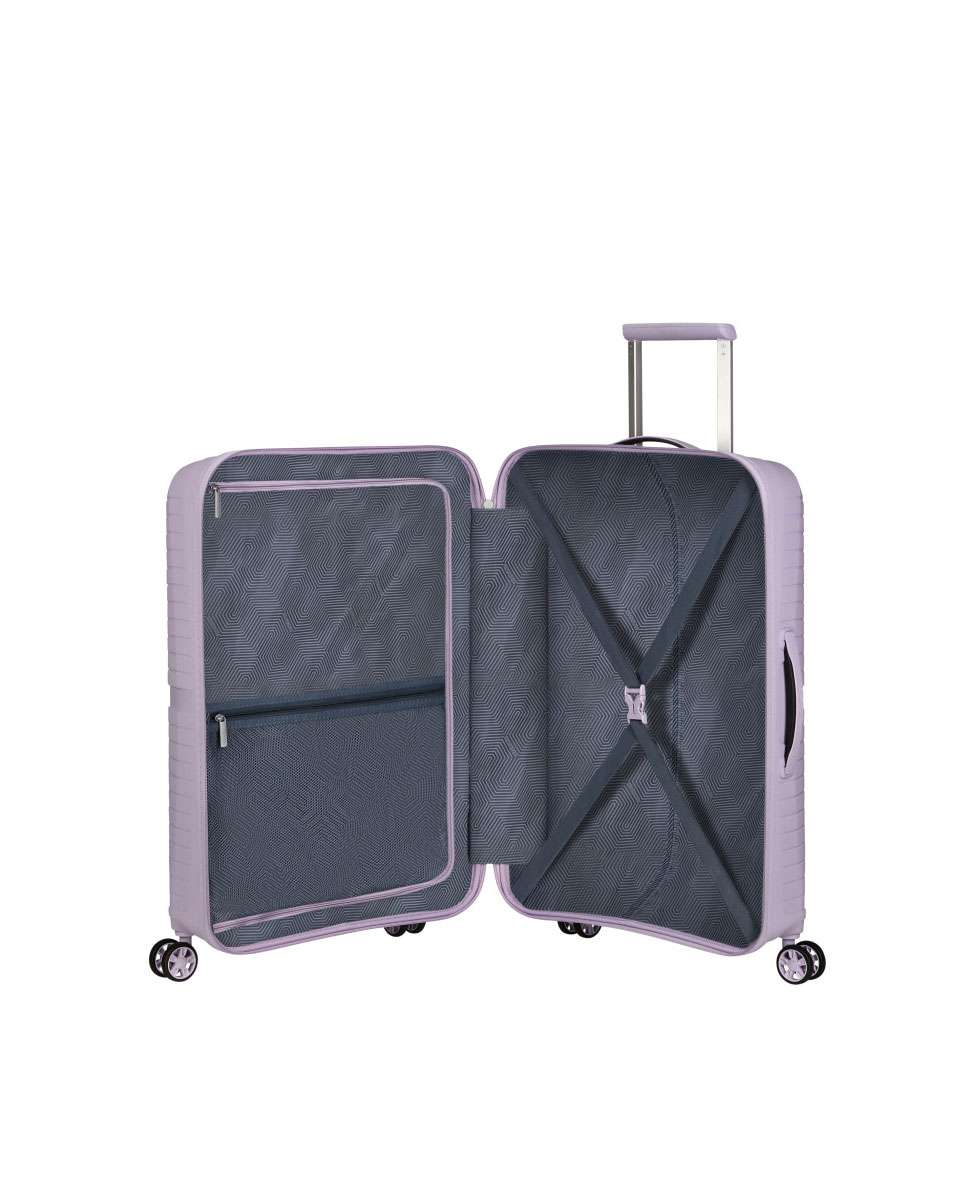 Mala de Viagem Média Airconic 67cm 4 Rodas Lilás 67L Rosa-2