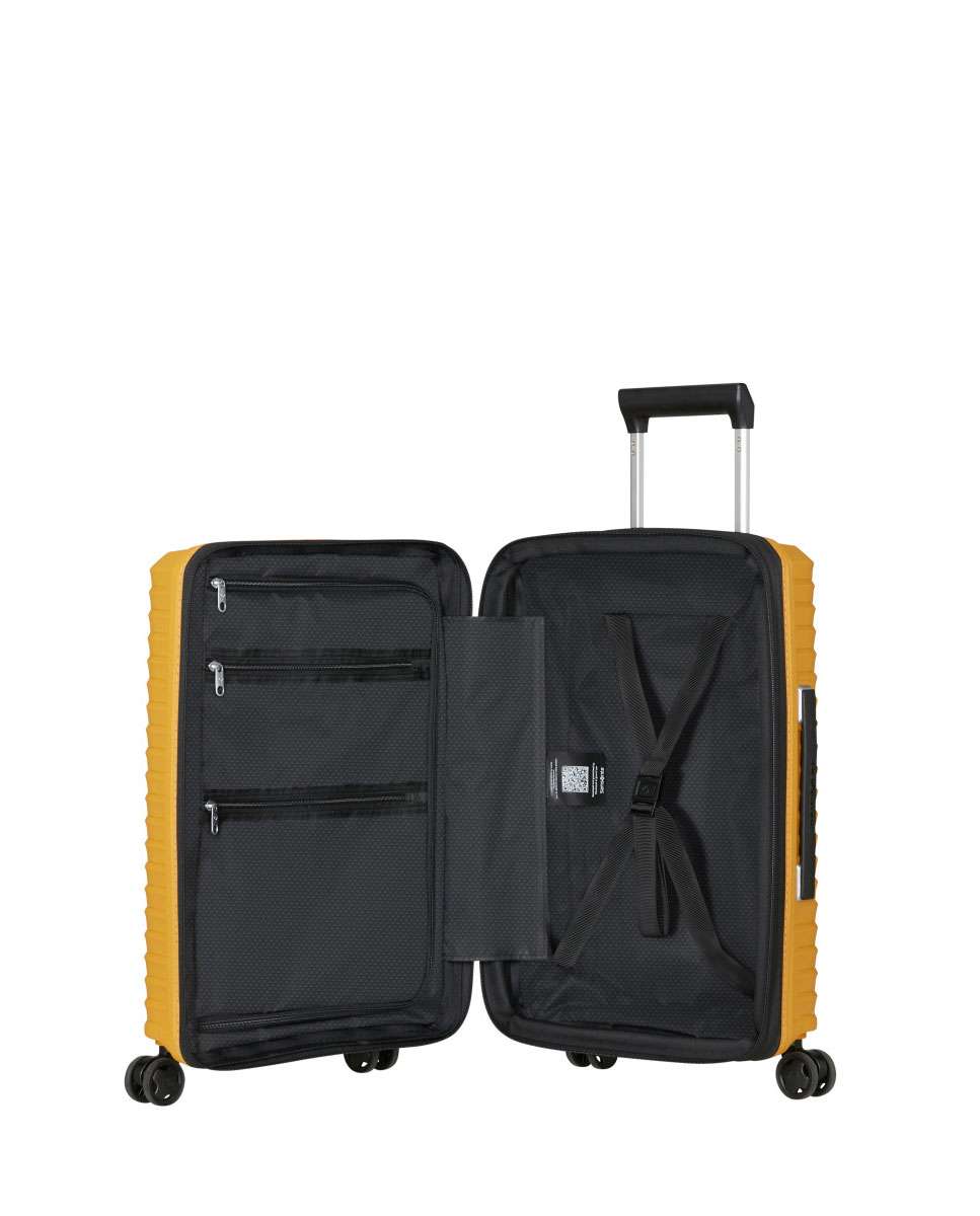 Mala de Cabine Upscape 55/35cm 4 Rodas Expansível Amarelo 39L Amarelo-2