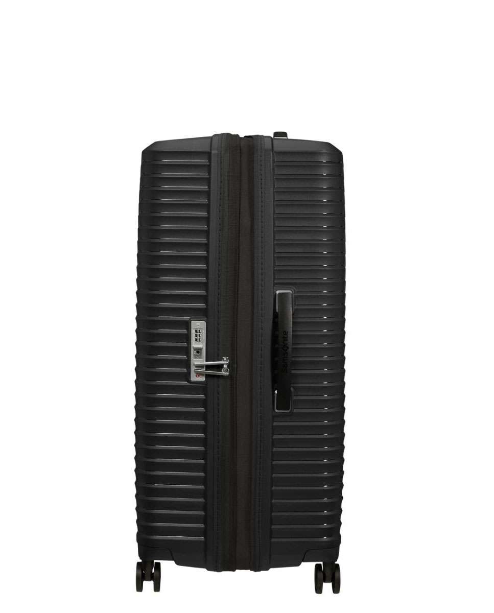 Mala de viagem grande Upscape 81cm 4 rodas expansível preto 133L Preto-2