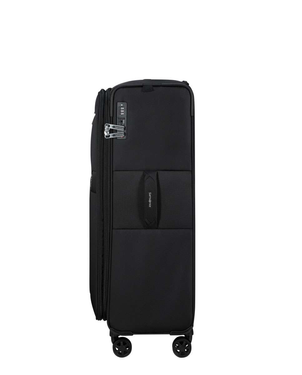 Mala de viagem grande Urbify 78cm 4 rodas expansível preto 107L Preto-3