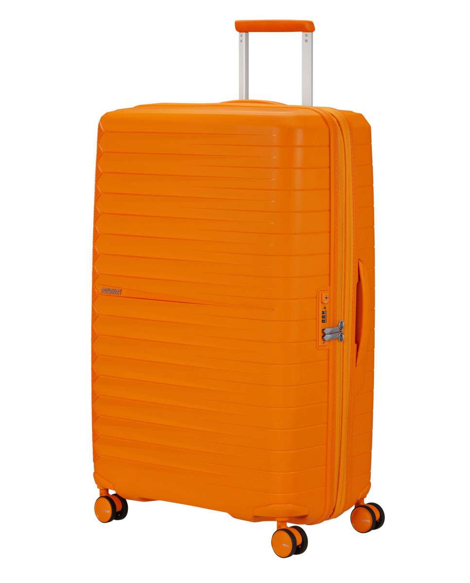 Mala de Viagem Grande Fastforward 78cm 4 Rodas Expansível Laranja Radiante 108L Laranja-1