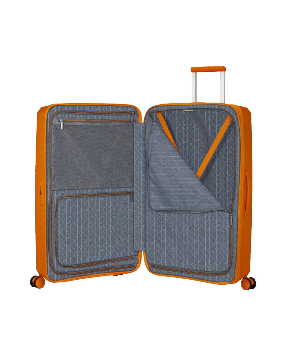 Mala de Viagem Grande Fastforward 78cm 4 Rodas Expansível Laranja Radiante 108L Laranja-2