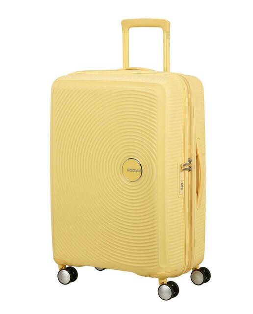 Imagem 0 de Mala de Viagem Média Soundbox 67cm 4 Rodas Expansível Amarelo Pastel 71.5L