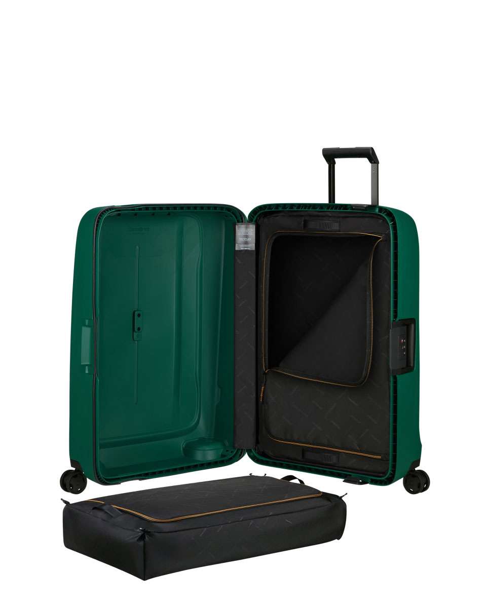 Mala de viagem grande Essens 75cm 4 rodas verde 111L Verde-2