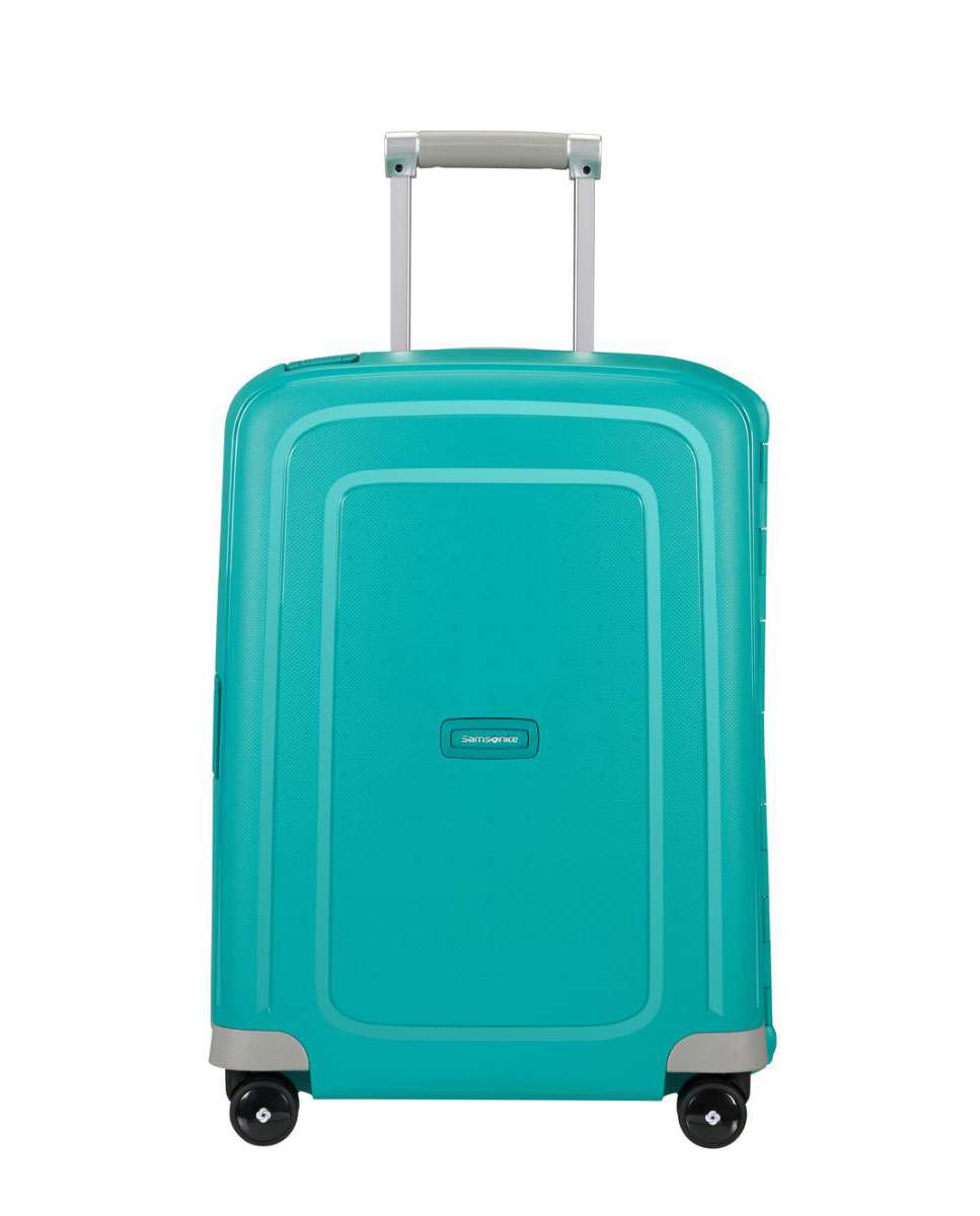 Imagem 0 de Mala de cabine S`Cure 55cm 4 rodas com fechadura azul água 34L