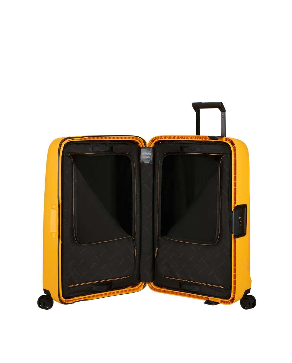 Mala de viagem grande Essens 75cm 4 rodas amarelo 111L Amarelo-3