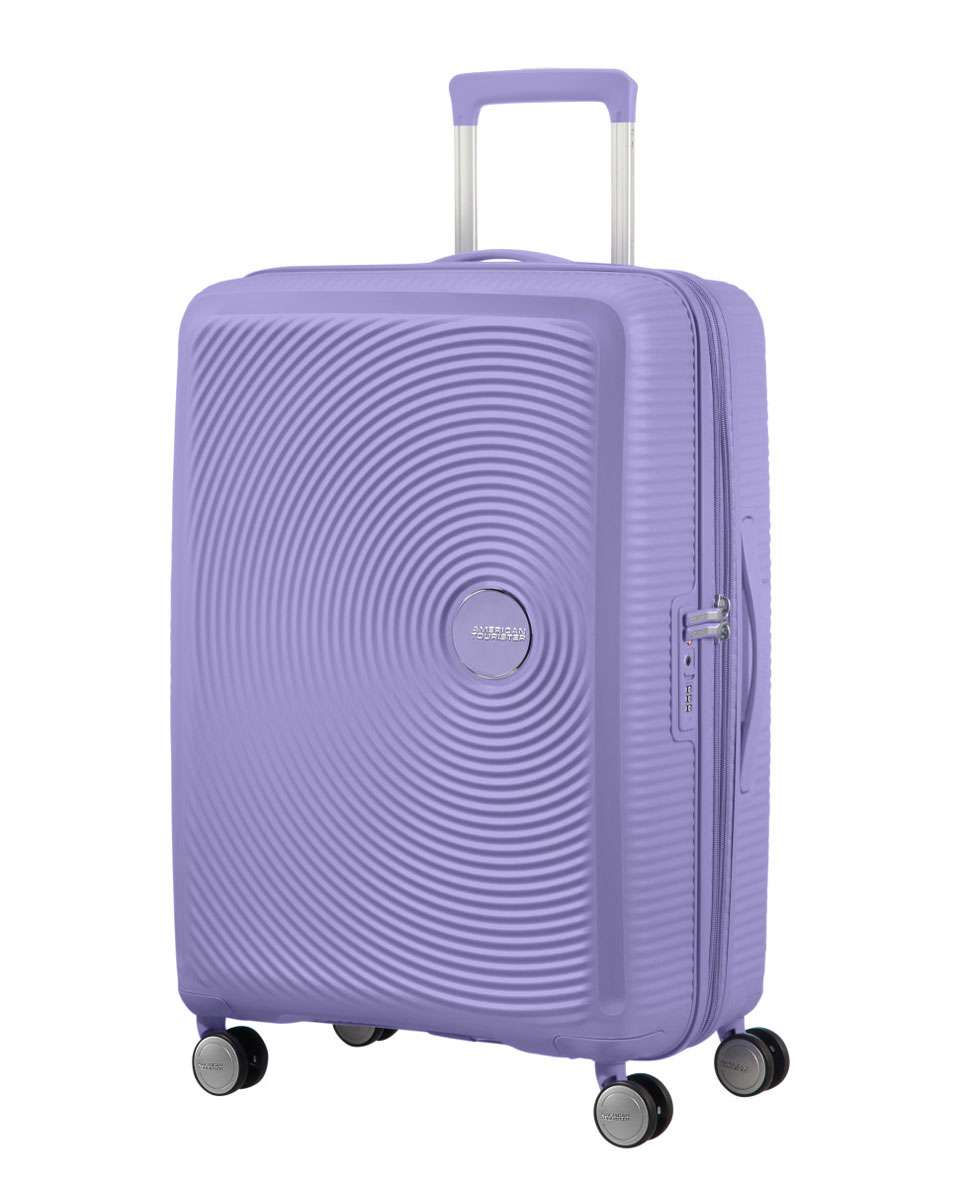 Mala de viagem média Soundbox 67cm 4 rodas expansível lavanda 71.5L Lavanda-1