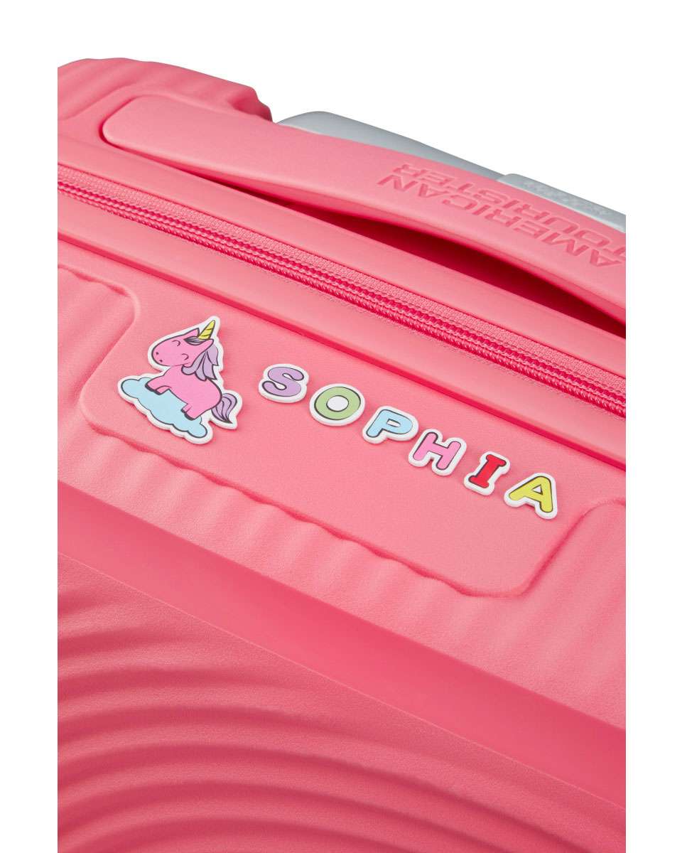 Trolley de cabine mini Soundbox 47cm 4 rodas coral 22L Lavanda-3
