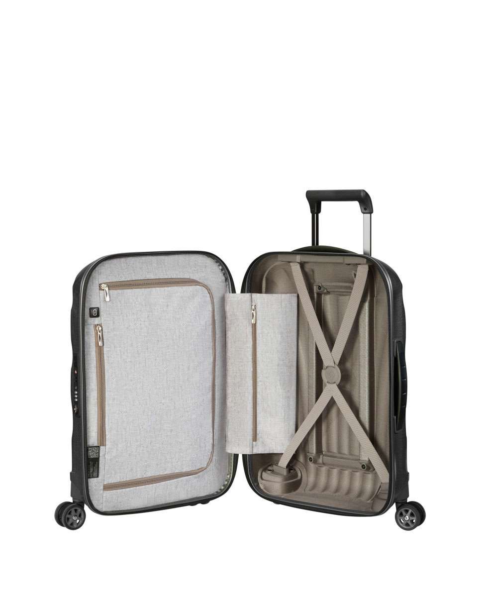 Mala de cabine C-Lite 55cm 4 rodas preto 36L Preto-2