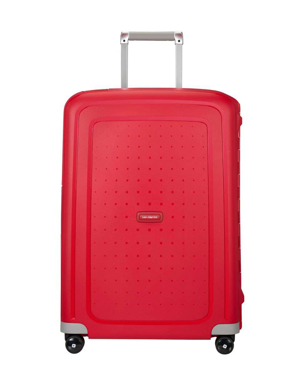 Imagem 0 de Mala de viagem média S`Cure 69cm 4 rodas com fechadura vermelho 79L