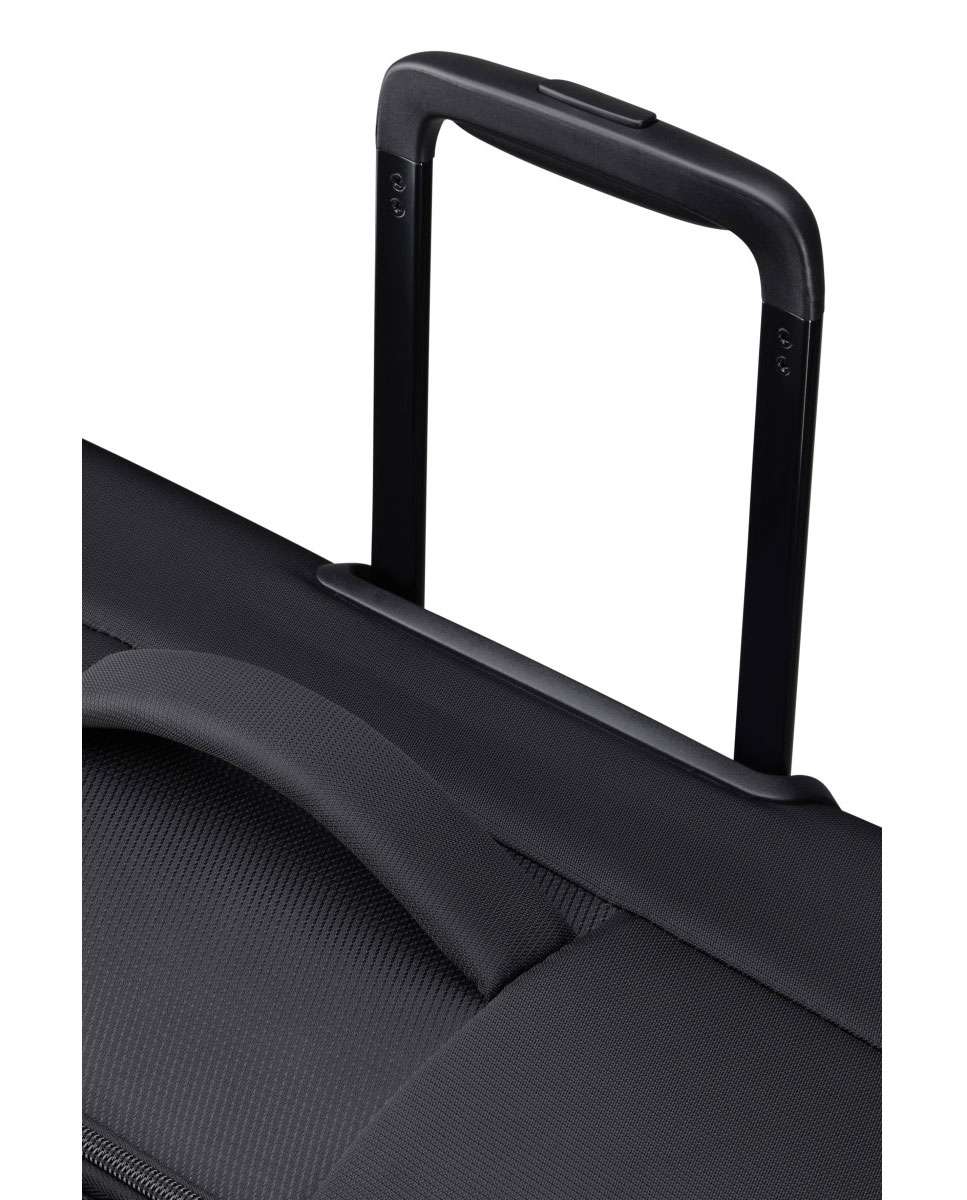 Mala de viagem grande Summerride 80cm com 4 rodas expansível preto 111L Preto-4