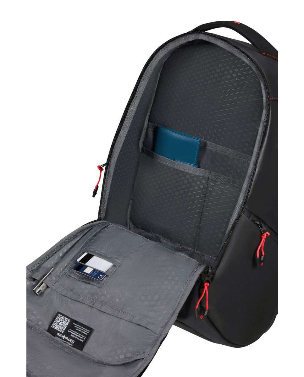 Mochila Ecodiver para portátil M com USB preto 15.6 Preto-2