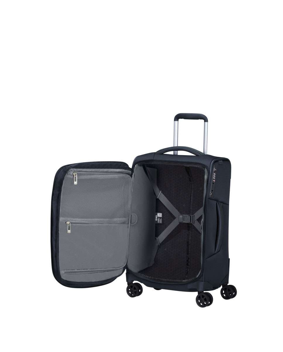 Mala de cabine Respark 55x35cm 4 rodas expansível azul marinho 39L Azul-2