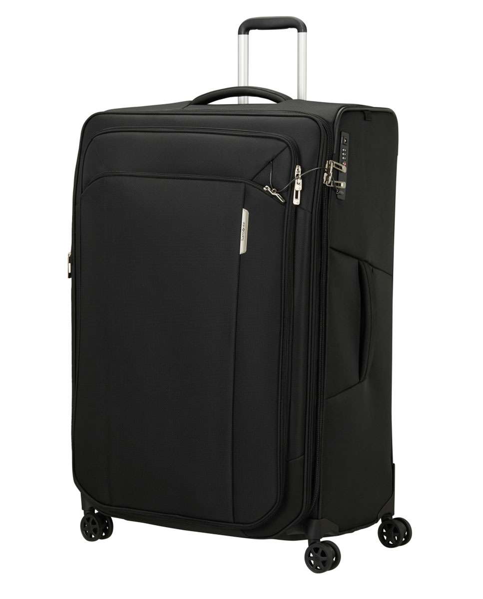Mala de viagem extragrande Respark 82cm 4 rodas expansível preto 156L Preto-1