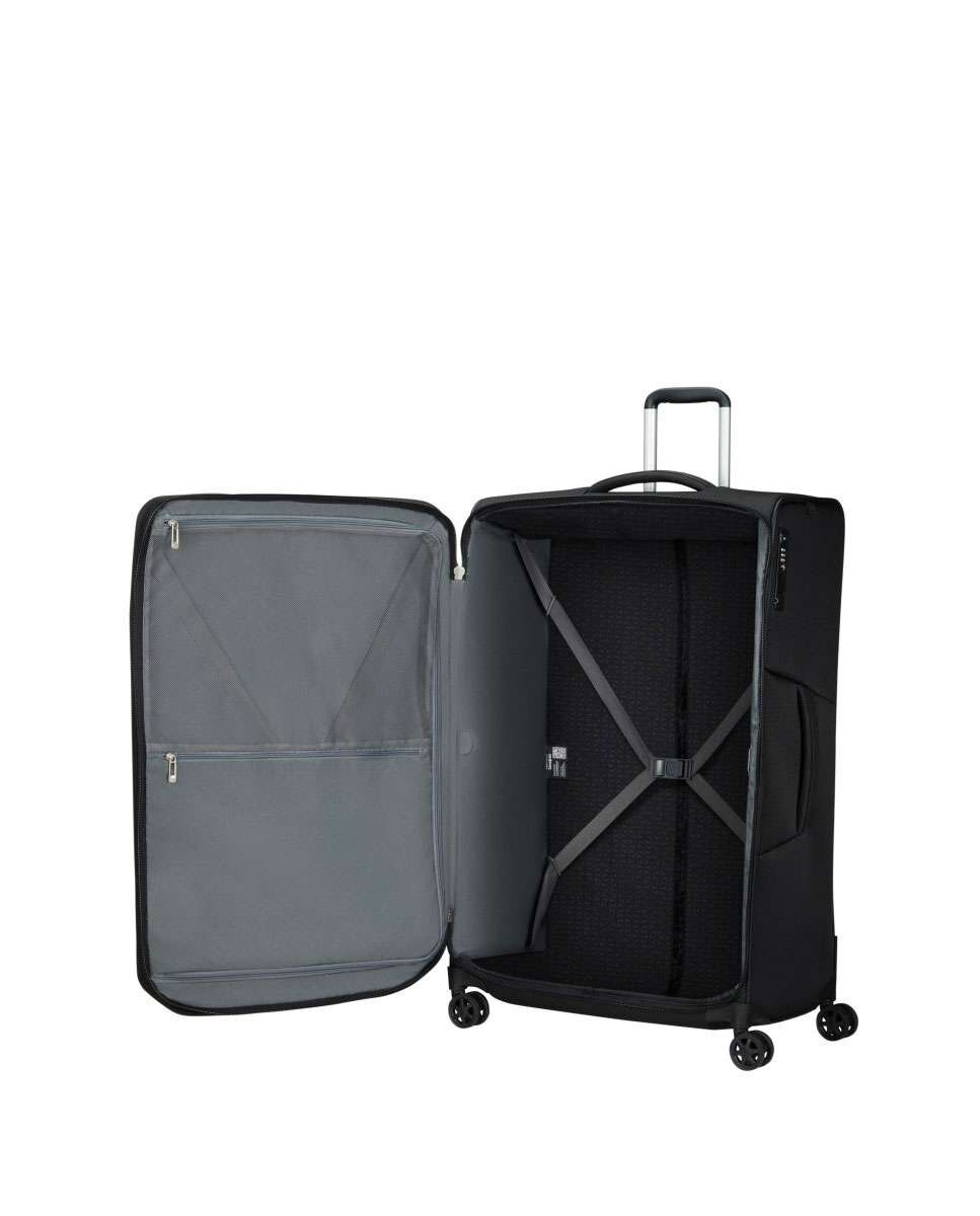 Mala de viagem extragrande Respark 82cm 4 rodas expansível preto 156L Preto-2
