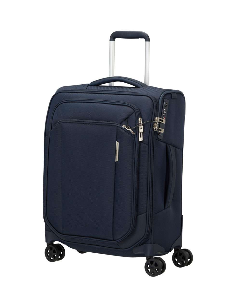 Mala de cabine Respark 55cm 4 rodas azul marinho 43L Azul-1