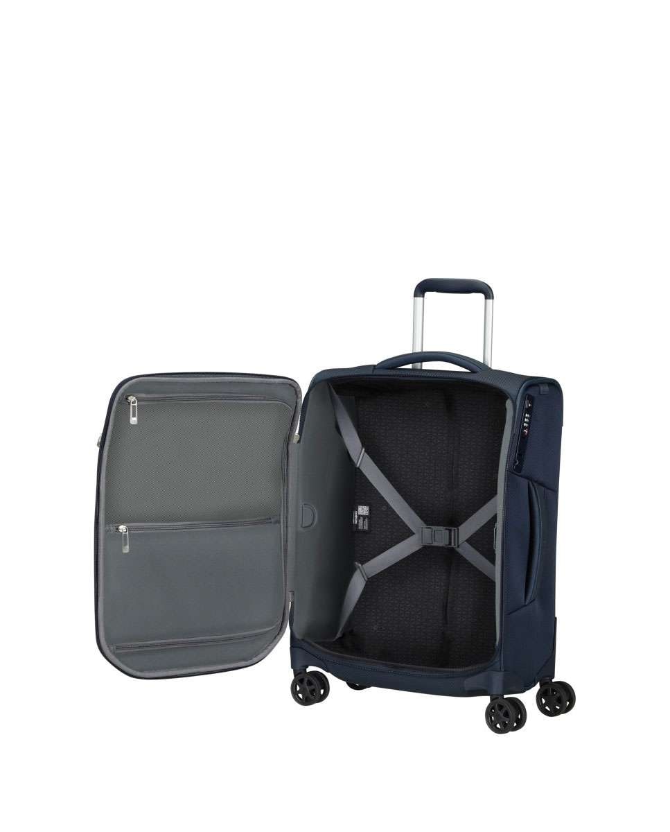 Mala de cabine Respark 55cm 4 rodas azul marinho 43L Azul-2