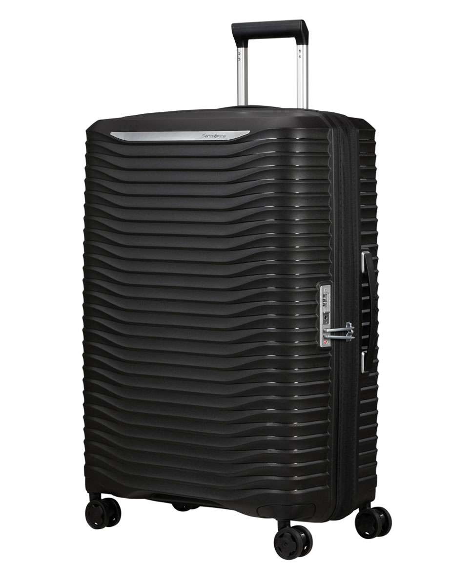 Imagem 0 de Mala de viagem grande Upscape 75cm 4 rodas expansível preto 104L