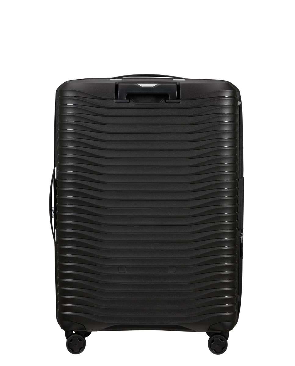 Mala de viagem grande Upscape 75cm 4 rodas expansível preto 104L Preto-4