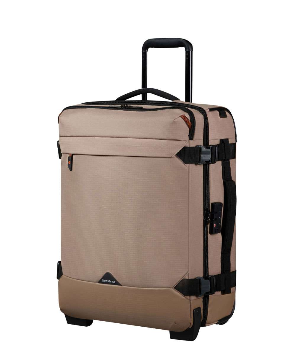 Trolley/Mochila Roadseeker 55Cm com 2 Rodas Arreia 50L Bege-1