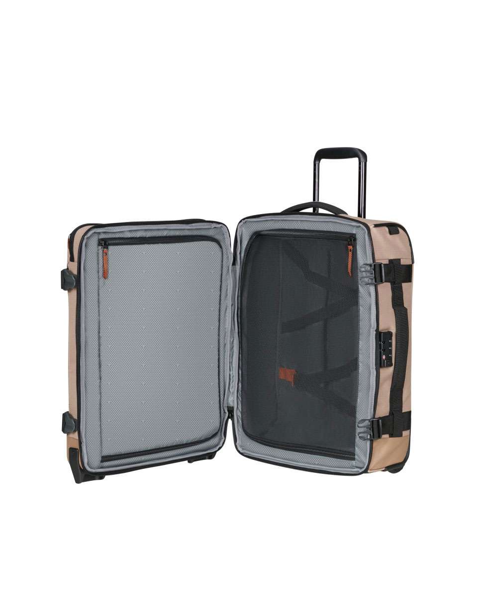Trolley/Mochila Roadseeker 55Cm com 2 Rodas Arreia 50L Bege-2