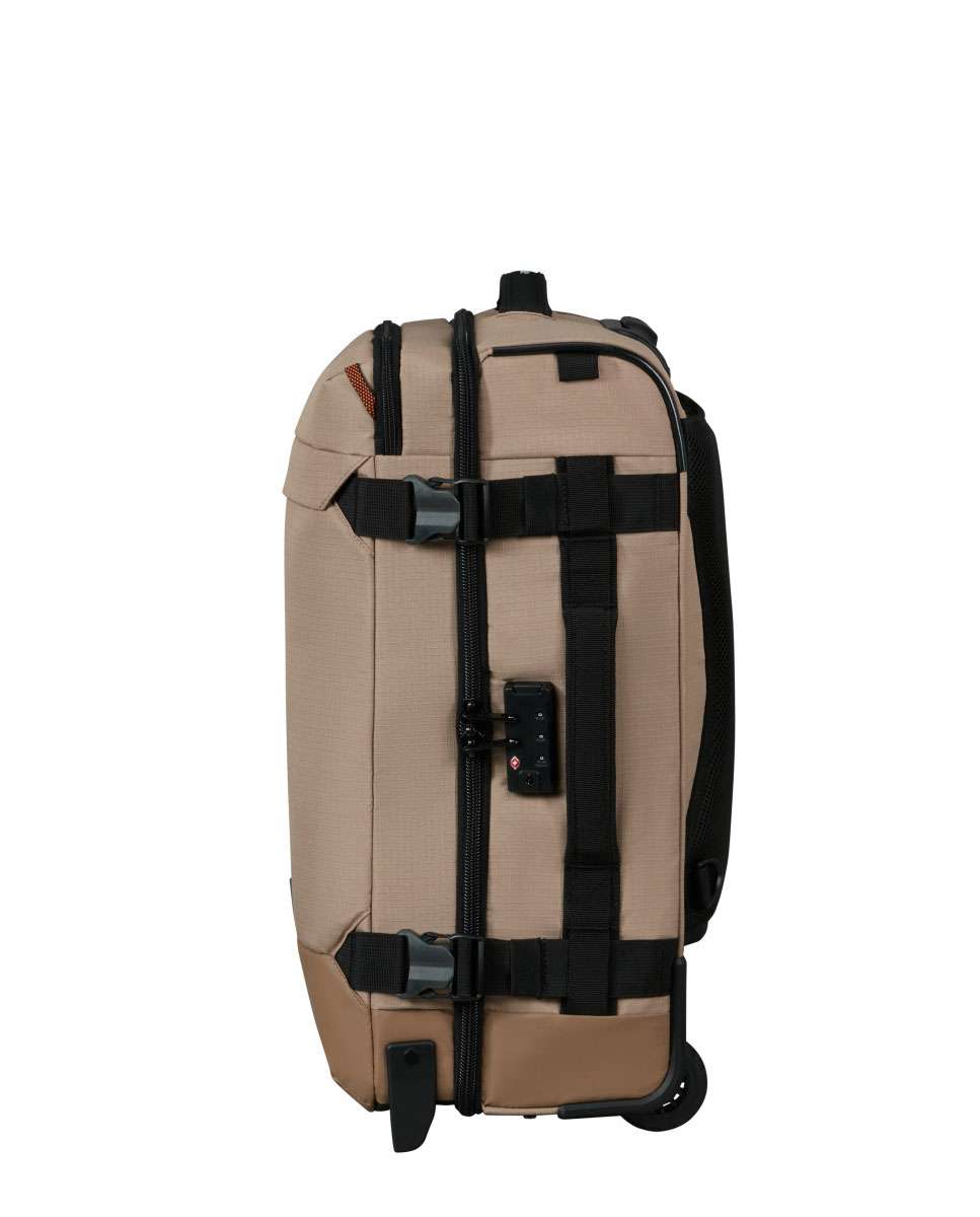 Trolley/Mochila Roadseeker 55Cm com 2 Rodas Arreia 50L Bege-3