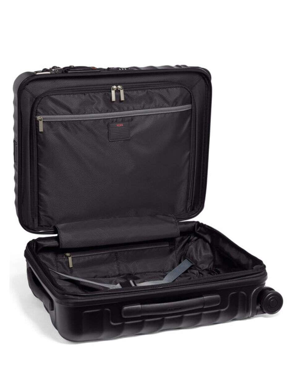 Mala de Cabine 55cm Continental Expansível Degree Policarbonato preto mate 44L Preto-2