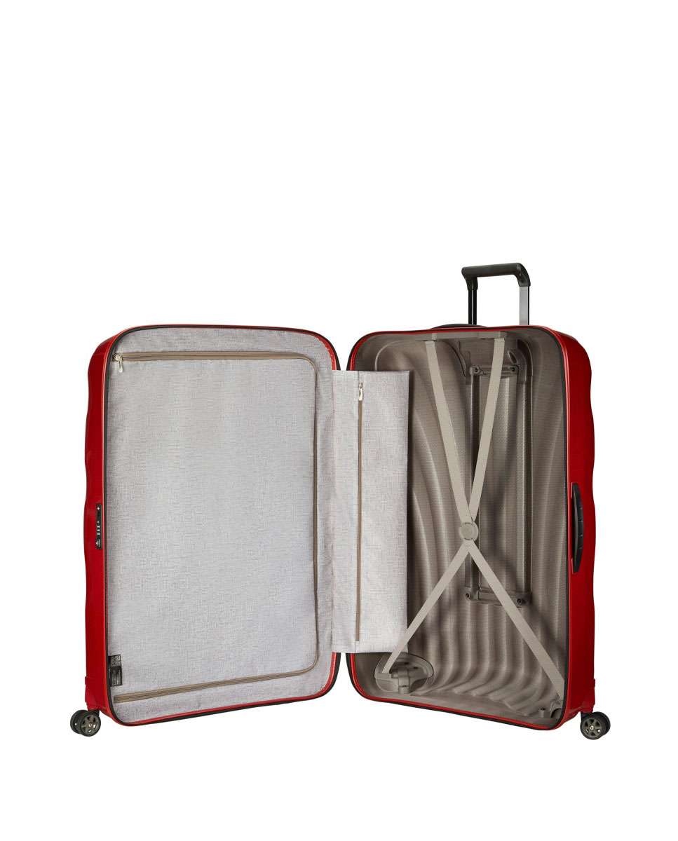 Mala de viagem extragrande C-Lite 86cm 4 rodas vermelho chili 144L Vermelho-2