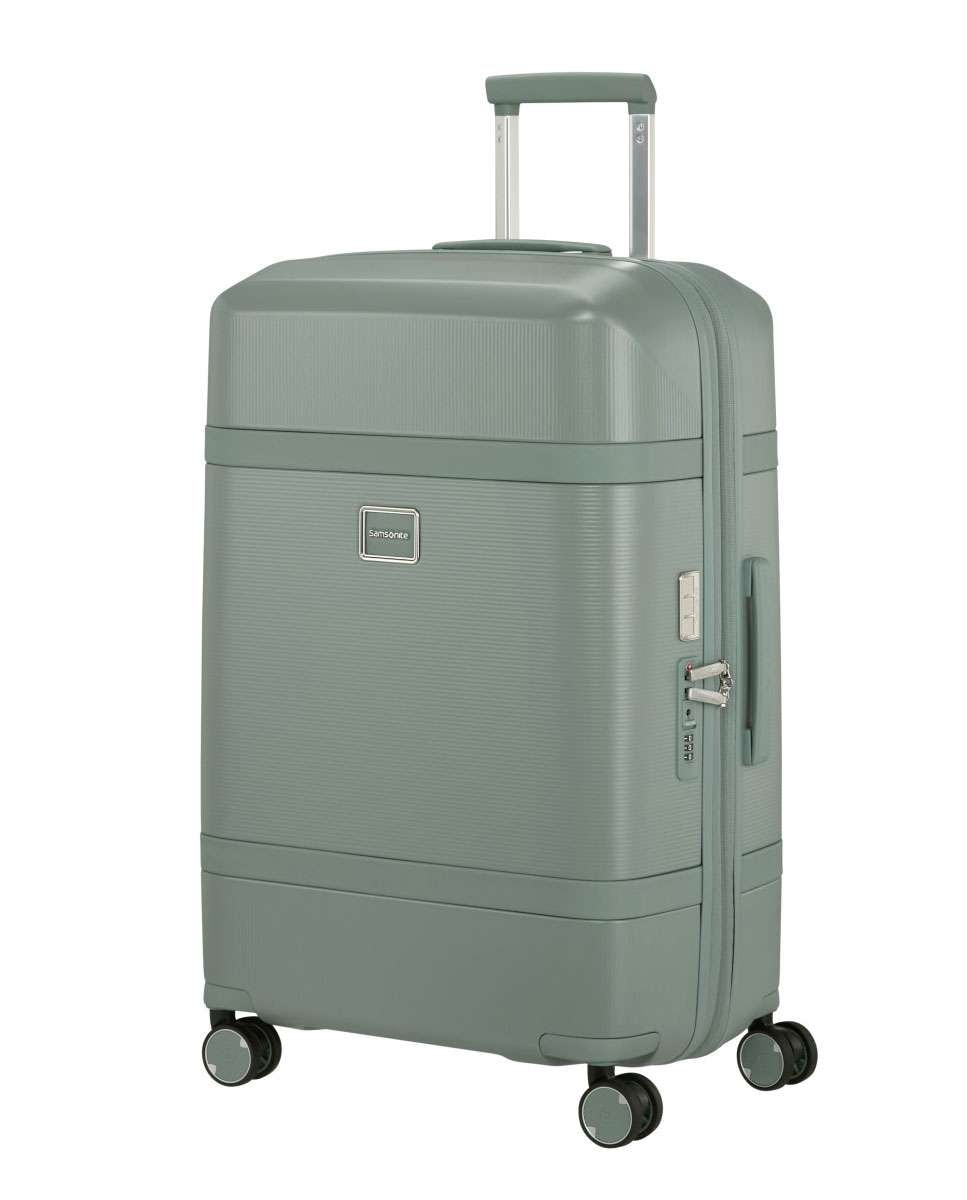 Mala de Viagem Média Image 69Cm 4 Rodas Expansível Verde 79L Verde-1