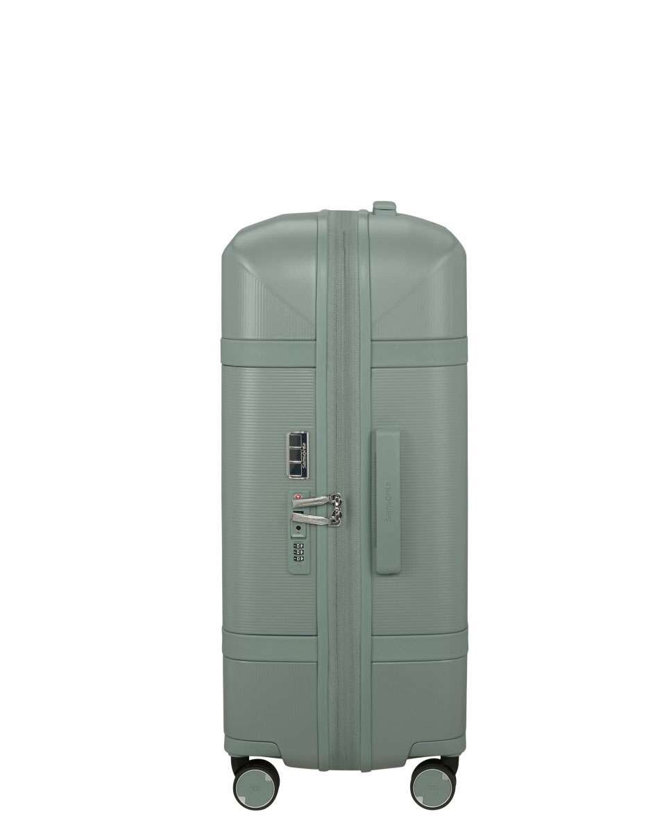 Mala de Viagem Média Image 69Cm 4 Rodas Expansível Verde 79L Verde-3