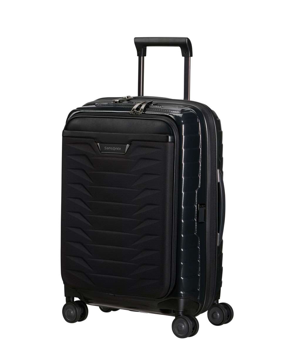 Mala de Cabine Proxis 55cm Expansível 4 Rodas Com Acesso Frontal Preto 42L Preto-1