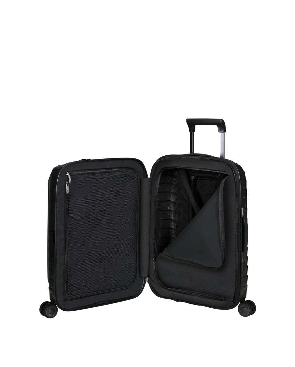 Mala de Cabine Proxis 55cm Expansível 4 Rodas Com Acesso Frontal Preto 42L Preto-2