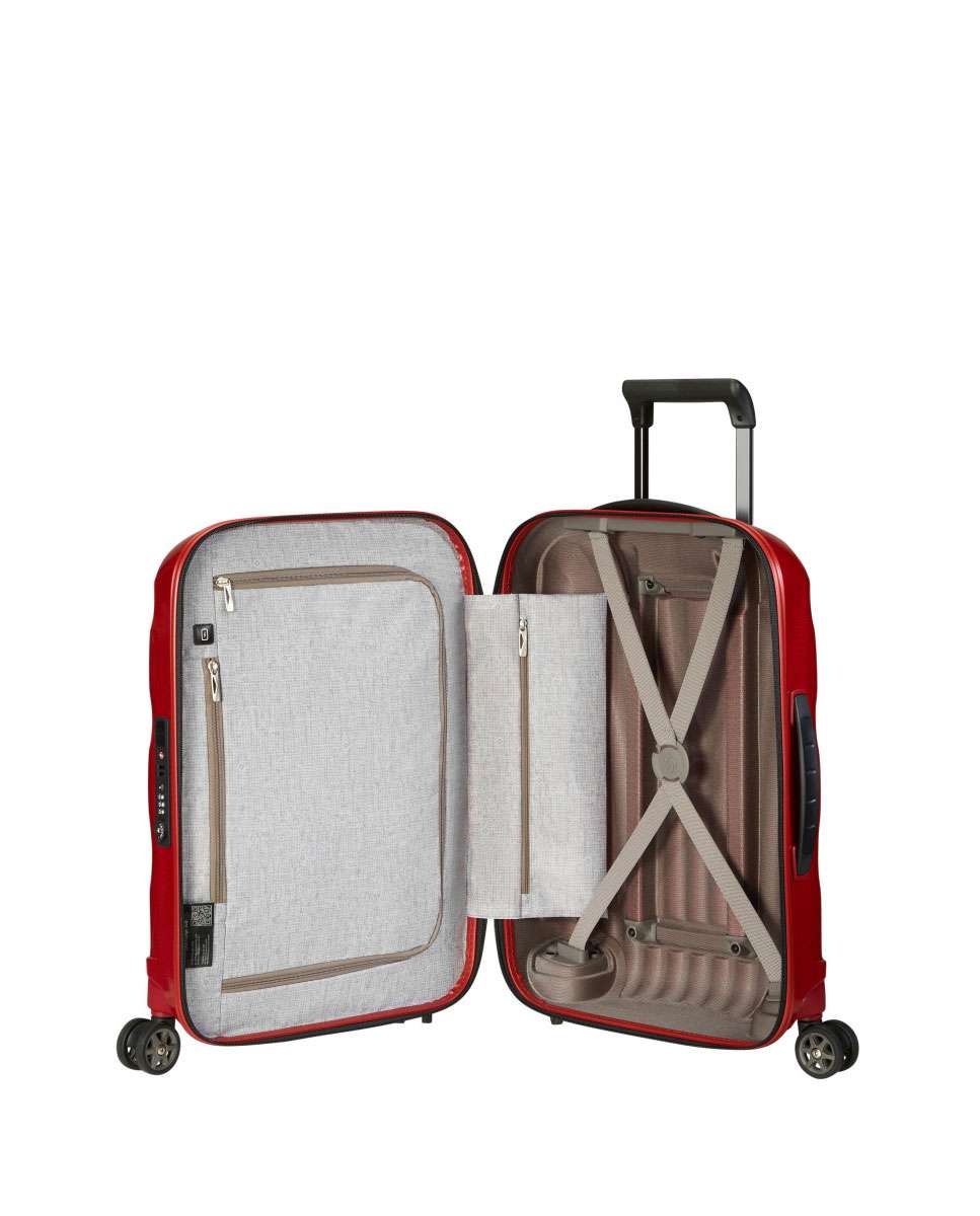 Mala de cabine C-Lite 55cm 4 rodas vermelho chili 36L Vermelho-2