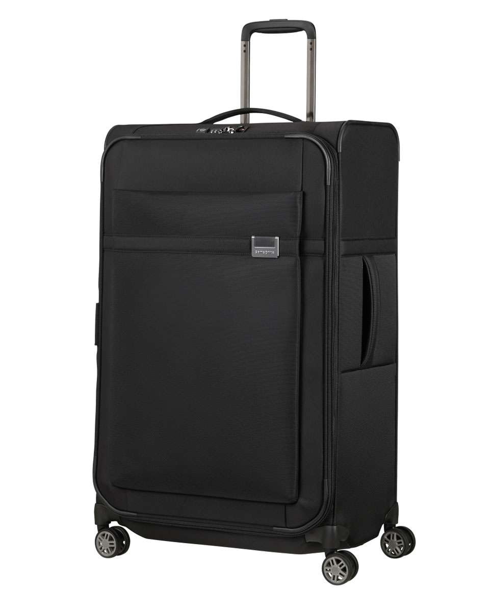 Imagem 0 de Mala de viagem grande Airea 78cm 4 rodas expansível preto 111,5L