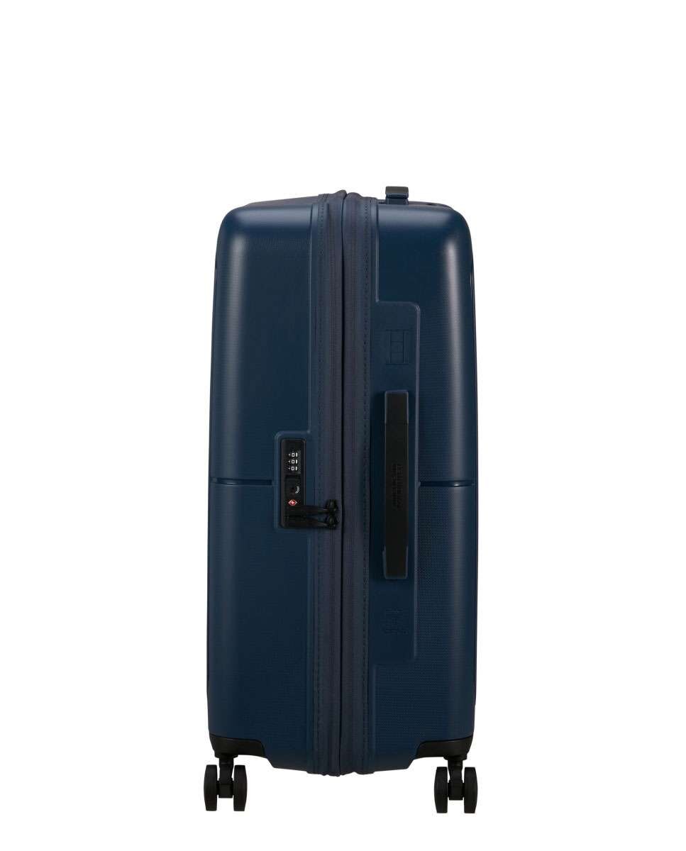 Mala de viagem média Dashpop 67cm com 4 rodas expansível azul 76L Azul-3