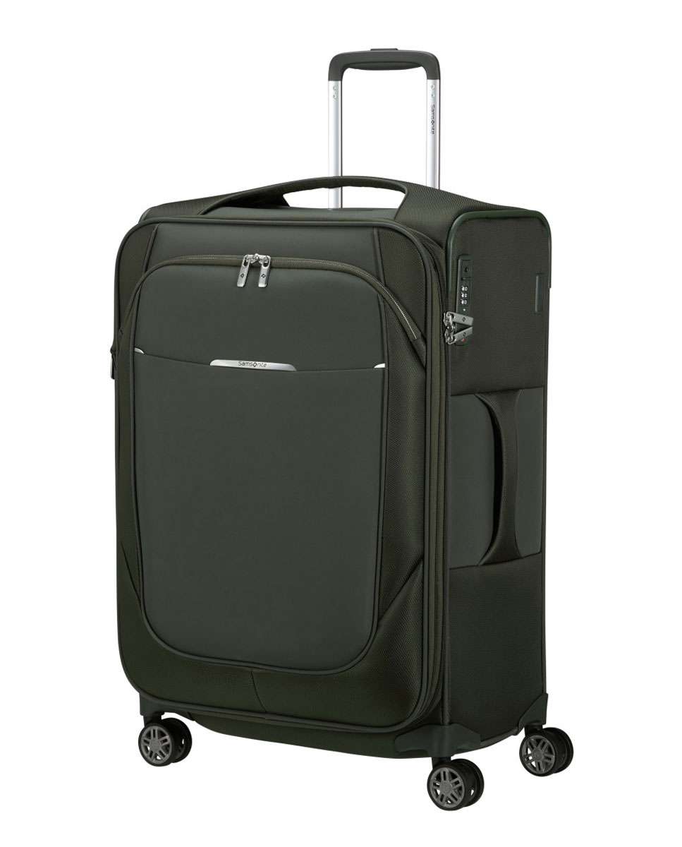 Mala de Viagem Média Re-Lite 67cm 4 Rodas Expansível Verde Hera 79L Verde-1