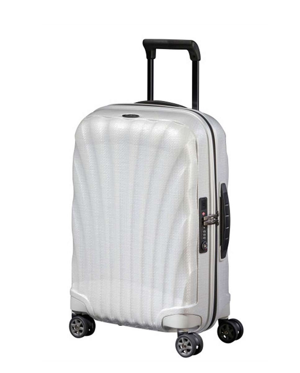 Imagem 0 de Mala de cabine C-Lite 55cm 4 rodas expansível branco 36L