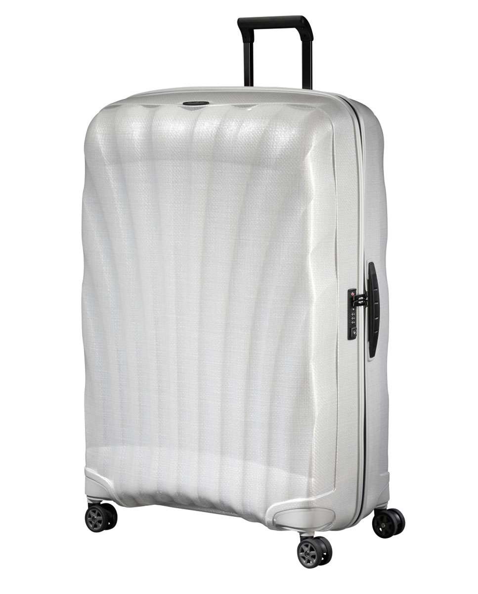 Mala de viagem extragrande C-Lite 86cm 4 rodas branco 144L Branco-1