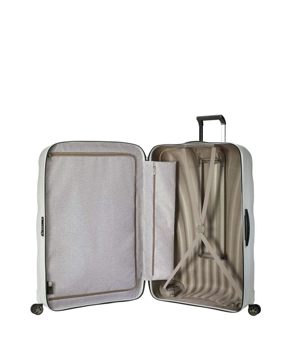 Mala de viagem extragrande C-Lite 86cm 4 rodas branco 144L Branco-2