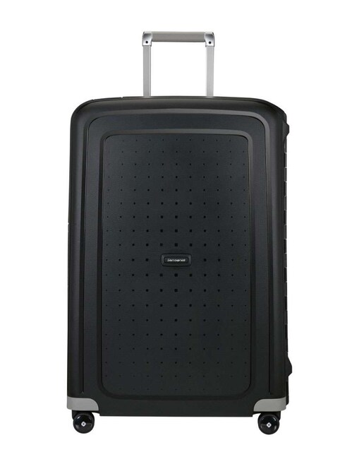 Imagem 0 de Mala de viagem grande S`Cure 75cm 4 rodas com fechadura preto 102L