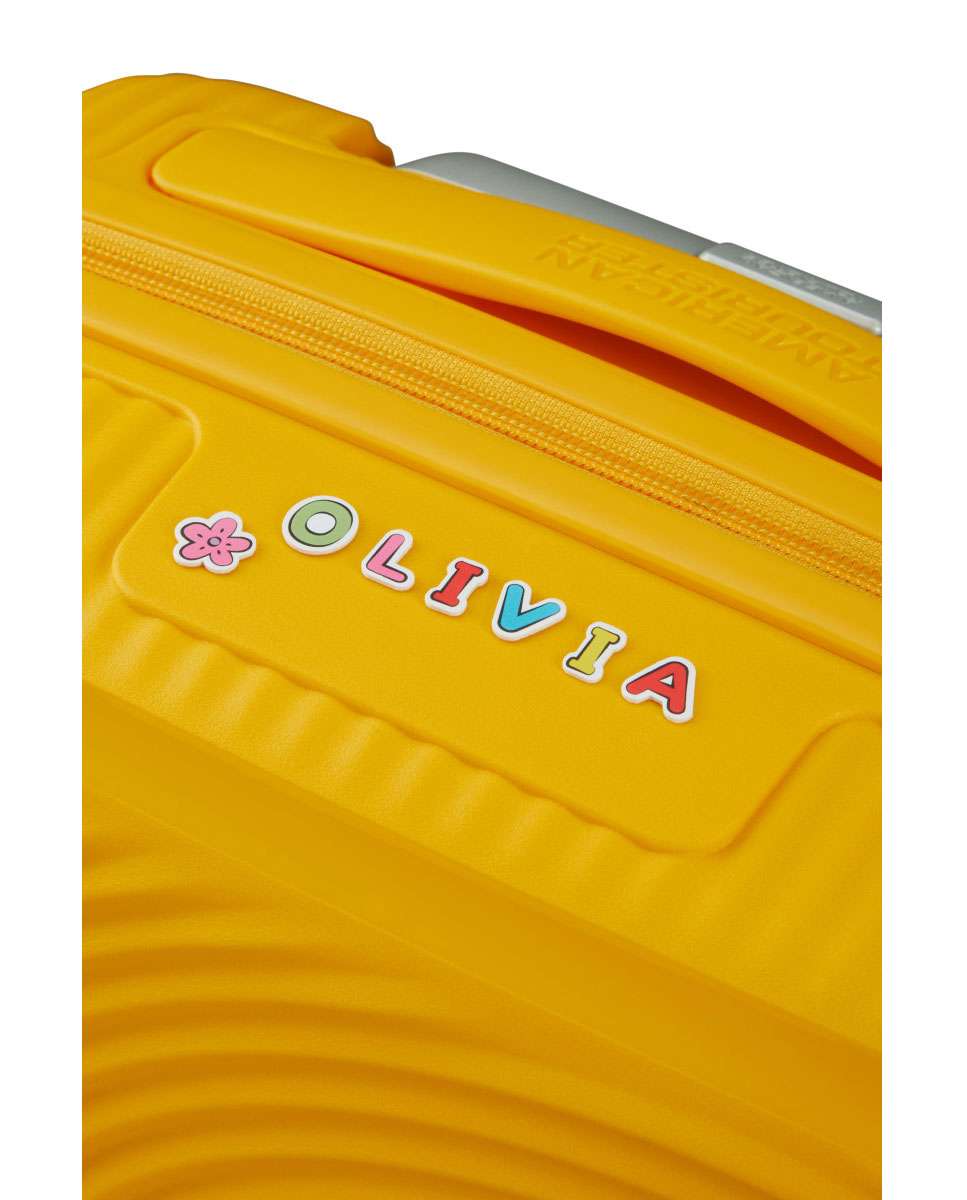 Trolley de cabine mini Soundbox 47cm 4 rodas amarelo 22L Amarelo-3