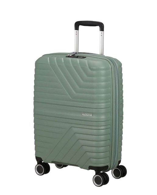 Imagem 0 de Mala de Cabine Flytwist 55cm 4 Rodas Expansível Verde Botânico 36L
